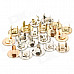 Bag's Replacement Magnetic Snap Fasteners Set - Gold + Silver (10 PCS)