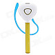 Universal Bluetooth V4.1 In-Ear Style Headphone w/ Voice Dialing Prompt - White + Golden