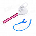 Universal Bluetooth V4.1 In-Ear Style Headphone w/ Voice Dialing Prompt - White + Purple