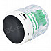 Mini Portable Bluetooth V2.0 MP3 Player / Speaker w/ Mini USB / FM / TF / LED - Green + Transparent