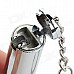 Creative Bullet Shaped Metal Butane Gas Lighter - Silver