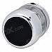 Mini Cylinder Shaped Bluetooth V2.0 Speaker w/ FM / TF / Mini USB / USB - Silver + Transparent