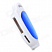 OTG USB 2.0 480Mbps TF / SD / MS Card Reader w/ Indicator - Blue + White