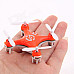 Genuine Nat Cheerson Cx-10 Mini 2.4G 4-CH 6 Axis LED RC Quadcopter Airplane - Orange