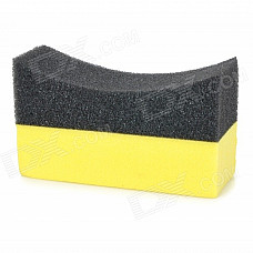 Multi-functional Home / Car Use EVA Sponge Cleaning Washing Tool - Black + Yellow