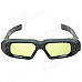 HW01 3D Rechargeable Active Shutter Glasses w/ Bluetooth for 3D Projector / TV + More - Black