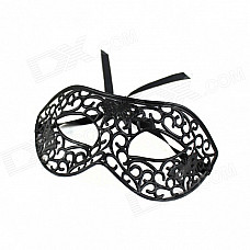 Sexy Hollowed Masquerade Face Mask - Black