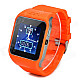 UPad2 TPU Band Bluetooth V3.0 1.5" Capacitive Screen Smart Watch w/ FM / Pedometer - Orange + Black