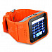 UPad2 TPU Band Bluetooth V3.0 1.5" Capacitive Screen Smart Watch w/ FM / Pedometer - Orange + Black