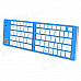 GK228 Universal Folding Bluetooth V3.0 66-Key Keyboard w/ Holder - Blue + Silver