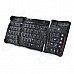 308E Wireless Folding Bluetooth V3.0 69-Key Keyboard - Black