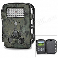 RD1000 Outdoor Waterproof 2.4" TFT 1/3" CMOS 5.0MP Camera w/ 42-LED / 2-IR LED / SD - Black