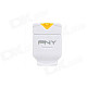 PNY USB 2.0 Micro SD / TF Card Reader - White (Max. 128GB)