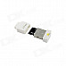 PNY USB 2.0 Micro SD / TF Card Reader - White (Max. 128GB)