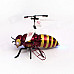 JUSTONE J063-1 2-CH Honeybee Style IR R/C Outdoor Helicopter w/ Lamp - Black + Yellow + Red (6 x AA)