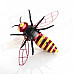 JUSTONE J063-1 2-CH Honeybee Style IR R/C Outdoor Helicopter w/ Lamp - Black + Yellow + Red (6 x AA)