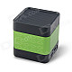 CKY BC136 Portable Mini Bluetooth V3.0 Speaker w/ 3.5mm / Micro USB - Green + Black