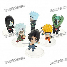 Naruto Anime Figures PVC Display Toys (6-Piece Pack)