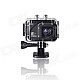 Evoplus Mirage Waterproof 1080P 1.5" LCD 2/3" CMOS 12MP Wide-Angle Anti-Shake Sports Camera - Black