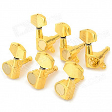 Square Head Sealed String Winders for 40/41 Acoustic Guitar - Gold (6 PCS)