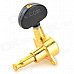 ZEA-JT11-5-2 Gold Plated Guitar String Tuning Pegs - Black + Golden (6 Set)