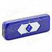 YC02 Windproof USB Rechargeable Cigarette Lighter w/ Money Detector Function - Blue + White