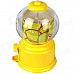 Manual Rotation Torsion Candy Machine / Piggy Bank - Yellow (350mL)