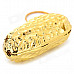 Creative Peanut Style Butane Gas Lighter - Gold