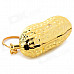 Creative Peanut Style Butane Gas Lighter - Gold