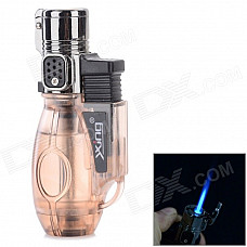 Creative Bowling Style Windproof Butane Gas Lighter - Translucent Grey