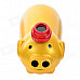 Creative Pig Style Dual-Flame Butane Gas Lighter - Gold