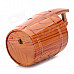 Wood Grain Bucket Style Butane Gas Lighter - Brown