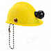 Safety Helmet Style Butane Gas Lighter - Yellow