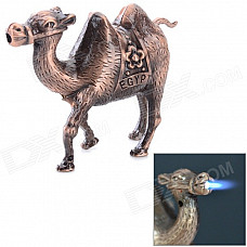 Creative Camel Style Windproof Butane Gas Lighter - Bronze