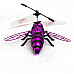 JUSTONE J063-2 2-CH Honeybee Style IR R/C Outdoor Helicopter - Purple Red + Black (6 x AA)