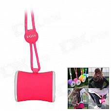DOSS DS-1159 Waist Drum Shaped Portable Outdoor Wearable Wireless Bluetooth Speaker w/ TF - Pink