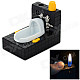 Creative Toilet Style Butane Gas Lighter - Black