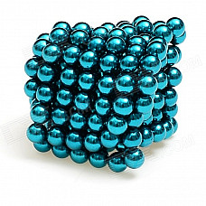 DIY 5mm N35 NdFeB Magnet Bead Set - Light Blue (216 PCS)