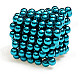 DIY 5mm N35 NdFeB Magnet Bead Set - Light Blue (216 PCS)