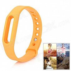 Replacement Silicone Wrist Band for Xiaomi Smart Bracelet - Orange