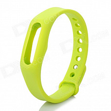 Replacement Silicone Wrist Band for Xiaomi Smart Bracelet - Yellow Green