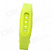 Replacement Silicone Wrist Band for Xiaomi Smart Bracelet - Yellow Green