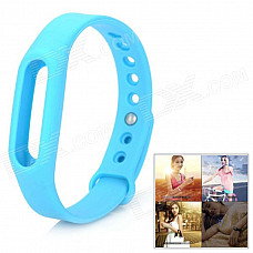 Replacement Silicone Wrist Band for Xiaomi Smart Bracelet - Blue