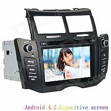 LsqSTAR 6.2 Capacitive Android 4.2.2 Car DVD Player w/ GPS, RDS, WiFi, FM, IPOD for Toyota Yaris