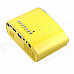 RD-802 24W LED HD Home Mini Projector w/ HDMI / VGA / USB + Remote Control - Yellow (US Plug)