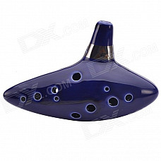 NEJE 12 Hole Ocarina Ceramic Alto C Legend of Zelda Zelda Ocarina Flute - Blue