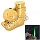 sysh0069 Creative Ball Boot & Football Shaped Windproof Butane Lighter - Golden