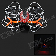 JJRC 500B 2.4GHz 4-CH 6-Axis Gyro R/C Quadcopter Aircraft Toy w/ 0.3MP Camera - Black + Red