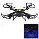 JJRC H8C 2.4GHz 4-CH 6-Axis Gyro R/C Quadcopter Aircraft Toy w/ 2.0MP HD Camera - Black