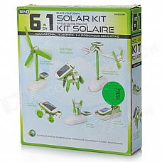 Solar Powered Toys Educational DIY Kit Set (6-Model)